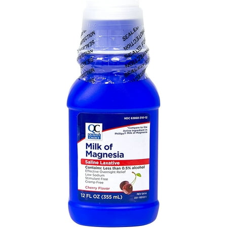 Quality Choice Milk of Magnesia Cherry 12 FL Pack of 6