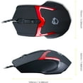 thumbnail image 6 of SIIG JK-US0F12-S1 with LED Backlit - mouse - USB - black with red line, 6 of 6