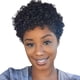 thumbnail image 3 of Xihbxyly Liquidación de verano Pelucas de cabello rizado para mujer de moda Peluca corta ondulada negra Nueva, 3 of 3