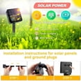 thumbnail image 5 of Solar String Lights for Outside，Outdoor String Light 20 LED 16.4ft 8 Lighting Modes Waterproof for Garden, Courtyard,Balcony, Terrace.（Warm White）, 5 of 5