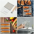 thumbnail image 4 of 1 juego de parrillas portátiles para salchichas, con pinchos, para camping y picnic., 4 of 6