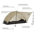 thumbnail image 4 of Tienda de campaña para mochileros Naturehike Mongar UL para 1/2 persona, impermeable, 4 of 8