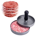 thumbnail image 3 of 200 piezas de papel para hamburguesas, separador de carne, papel encerado impermeable, hojas desechables, papel para prensar carne para barbacoa-yu, 3 of 5