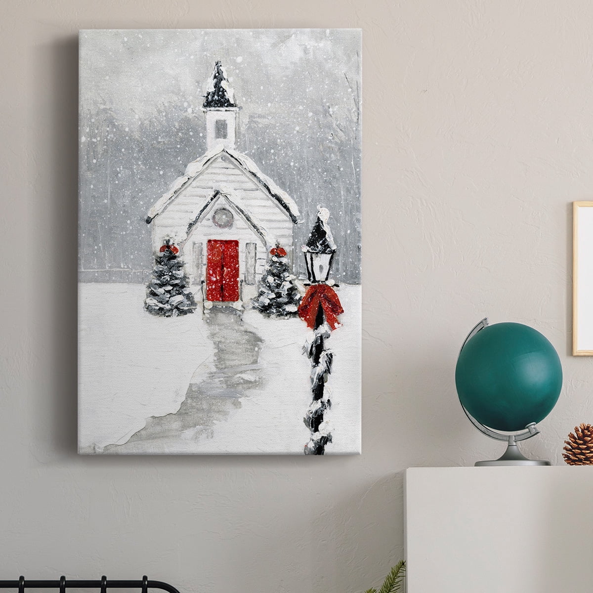 Wexford Home 12X18 Soft Silent Night Premium Gallery Wrapped Canvas - Ready to Hang