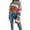 Orange, variant on TFEOQRY Pullover Sweater for Women Loose Striped Sexy Knitwear Long Sleeved Round Neck Sweater Top Blue