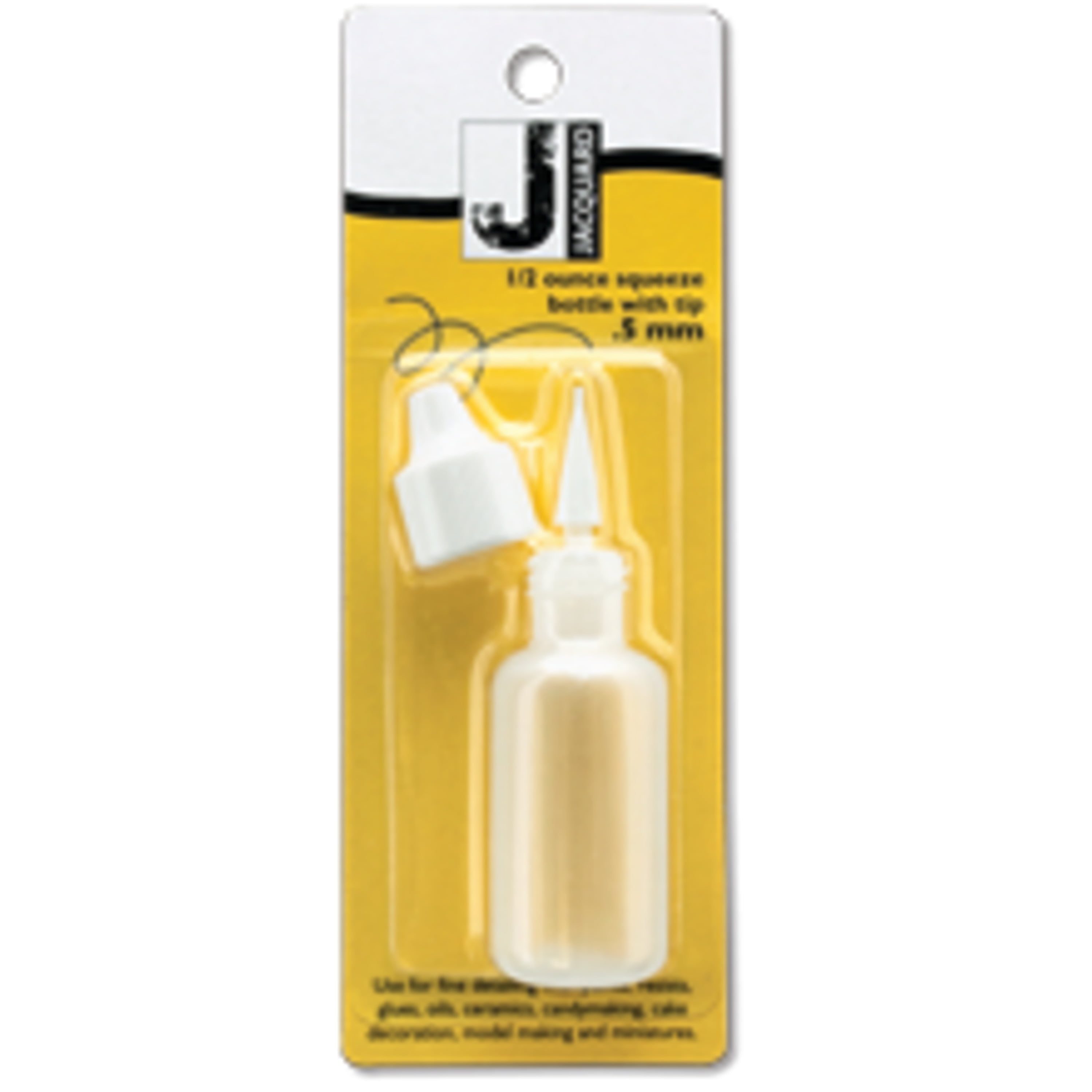 Jacquard Small Applicator Bottle, 1/2 fl. oz. Plastic Tip, .5mm