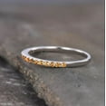 thumbnail image 2 of Citrine Wedding Half Eternity Band Matching Band Stacking Ring Ring For Women 925 Sterling Silver Gemstone Jewelry For Women Gift, 2 of 5