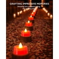 thumbnail image 3 of Velas LED sin llama BEICHI, 50 unidades, color rojo, 3 of 8