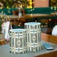 thumbnail image 3 of Yayeee Flameless Candles with Remote Flickering Battery Operated Multi Color Changing, Beige Geometric, 3 of 7