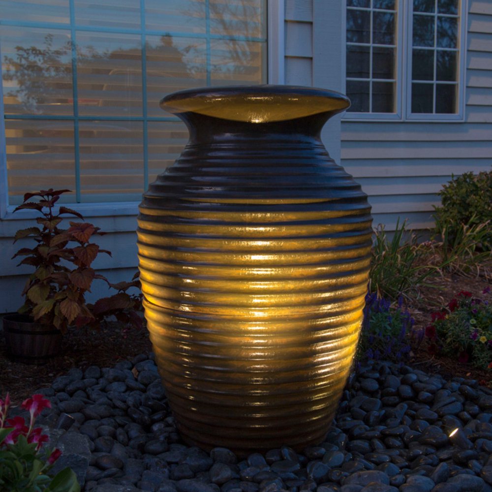 Aquascape Scalloped Urn Fountain Complete Landscape Kit