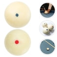 thumbnail image 1 of SHOWERORO 2Pcs Pool Cue Balls Replaceable Resin White Color For Sports Match Standard Training, 1 of 6