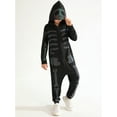 thumbnail image 3 of Hotiary Children's Reflective Holiday Outfits Hooded Batwing Jumpsuit, Size 4-12 Years, 3 of 8