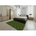 thumbnail image 4 of Ahgly Company Indoor Rectangle Patterned Dark Forest Green Area Rugs, 5' x 8', 4 of 6