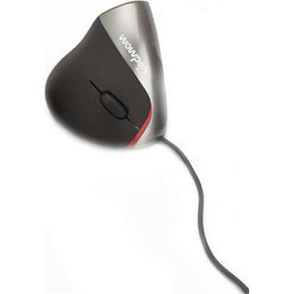 Ergoguys WP-012-S-E Wow Pen Joy Ii Wired Vertical Ergonomic Optical Mouse - Silver