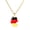 map b, variant on Necklace for Women Men: Gold Plated Map Flag Pendant Necklaces with Adjustable Stainless Steel Chain Jewelry Gifts