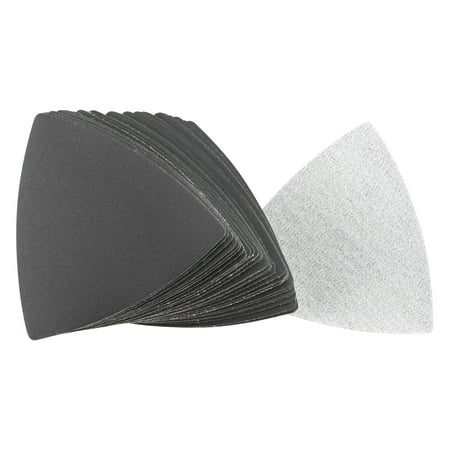 

Triangular Sandpaper Hook and Loop Fit 3-1/2 Oscillating Multi-Tool Silicon Carbide for Wet/Dry 400 Grit 30pcs