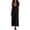 Black, variant on Spaghetti Strap Maxi Dresses for Women Boho Open Back V Neck Long Sundress Loose FLowy Pockets Casual Summer Beach Vacation Dress