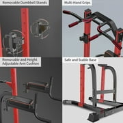 Ainfox Power Tower Multi-Function Home Strength Training Tower Dip Stand Workout Station