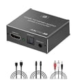 thumbnail image 1 of HDMI Audio Extractor HDCP CEC + Optical TOSLINK SPDIF + 3.5mm RCA, 1 of 5