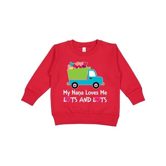 Inktastic Nana Loves Me Grandson Boys Toddler Sweatshirt
