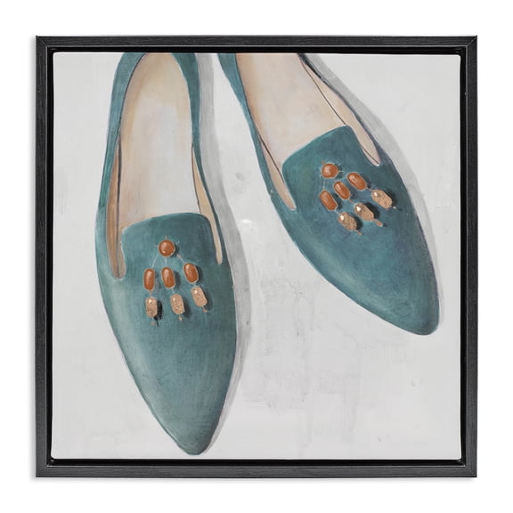 Stupell Industries Traditional Black Floating Frame Canvas Art, 18 x 18, by Lorenzo Collective