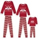 thumbnail image 1 of INSPIRAR CHIC Camiseta de manga larga con estampado de ciervo navideño con pantalones, pijamas de loungewear, conjuntos de pijamas familiares ["Niños y Niñas"] S Rojo, 1 of 4