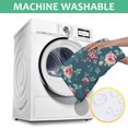 thumbnail image 6 of Pioneer Flower Floral Print Pattern Square Tablecloth,Waterproof Square Table Cover,Wipeable Spillproof Washable Table Cover for Home Kitchen Party Decor 60"x60"(152x152cm), 6 of 6