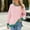 Pink, variant on TMOYZQ Womens Sweatshirts Fall Trendy Stripes Long Sleeve T Shirt Plus Size Casual Shirt Sweatshirts Color Block Patchwork Pullover Blouse Tops