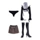 thumbnail image 2 of Conjunto de Ropa para Muñeca Femenina Sunnimix Vestido Camiseta con Hombros Descubiertos Botas 1/6, 2 of 8