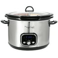 thumbnail image 2 of MegaChef Interchangeable 6 Quart & Split 2.5 Quart Slow Cooker & Warmer, 2 of 8