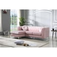 thumbnail image 2 of Glory Furniture Méridienne Rembourrée en Velours Pompano Rose, 2 of 8