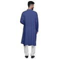 thumbnail image 2 of Atasi Long Kurta For Men Mandarin Collar Solid Cowl Drape Clothing, 2 of 7