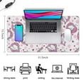 thumbnail image 5 of Long Mouse Pads for Desk,Pink Cartoon Unicorn Heart Flower Desk Mats on Top Of Desks, Desk Mouse Pad Extra Large with 3mm Non-Slip Base and Stitched Edge for Gaming,Work,Home 31.5"x15.7", 5 of 5
