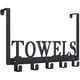 thumbnail image 1 of Maximize Your Space with Our Rustproof and Waterproof Over The Door Rack! Keep Your Bathroom, Bedroom, and Kitchen Organized with 5 Hooks and a Multifunctional Decorative Hanging Shelf. Easy to Instal, 1 of 5