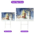 thumbnail image 5 of Merry Christmas English Setter Snowy Winter with Gifts Tree Decorations Yard Sign Dog Lover Outdoor Home Lawn Garden Porch Decor - 12020, 5 of 5