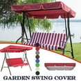 thumbnail image 4 of GQDIN Outdoor Patio Swing Chair Canopy Replacement,Porch Swing Seat Canopy Cover,Waterproof Windproof Anti-UV Heavy Duty Rip Proof Garden Hammock Top Cover,Garden Furniture Cover,164x114x15 cm, 4 of 5