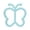 Cyan Butterfly Teething Ring Toys A2, variant on Silicone Infant Butterfly Teething Ring Toys , 1 Pack Soft Silicone Butterfly Teething Rings, BPA-Free Textured Relief Teethers for Gentle Gum Comfort
