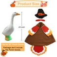 thumbnail image 3 of Gallickan Porch Goose Outfit, 23 Inch Fall Decor for Goose Statues, Thanksgiving Outdoor Display, Holiday Yard Ornament, for Autumn Season, 3 of 7