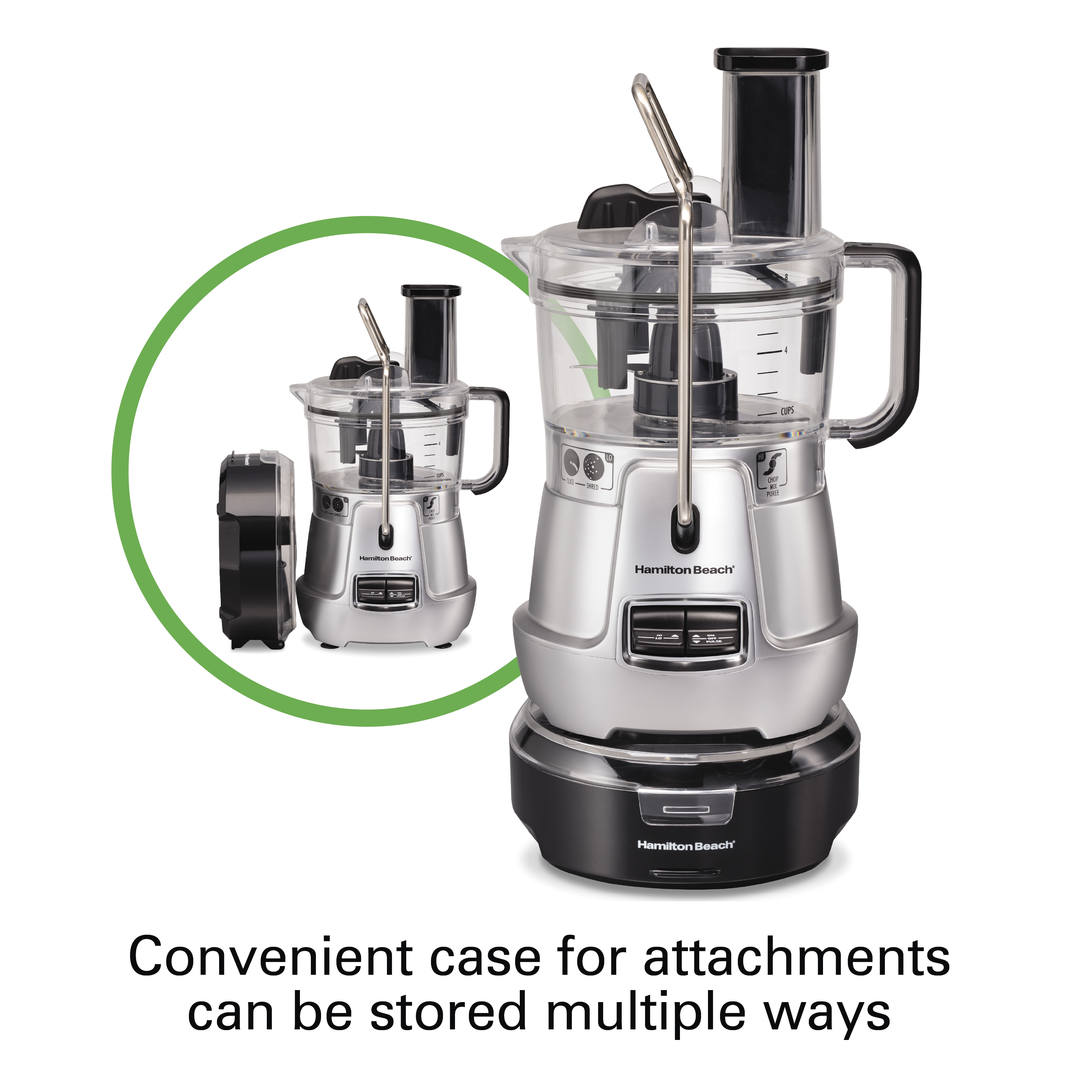 Hamilton Beach Stack & Snap 8 Cup Food Processor