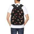 thumbnail image 6 of Balery Red White Flowers Backpack for Men and Women - Durable 600D Oxford Cloth -Large Capacity, Water-Resistant School, Travel, and Hiking Bag, 6 of 9