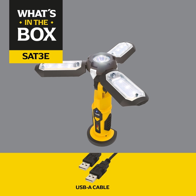 UNDERCOVER スカル型LEDライト　ホワイト　ブラック　セット Free Shipping! Ever Start 1000 Lumen LED Portable Folding Work
