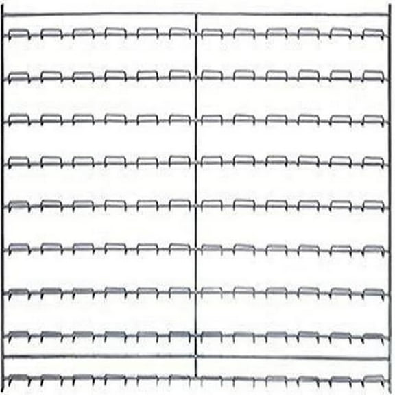 Quantum Storage WLP-1836C Chrome Wire Louvered Panels - 36 x 18 in.
