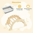 thumbnail image 3 of Gymax Arche d'Escalade pour Enfants, Table Sensorielle Montessori, Jouet d'Escalade en Bois pour Enfants, 3 of 10