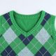 thumbnail image 4 of Gibobby Casual Suéter para Mujer, Chaleco de punto con cuello en V, sin mangas, chaleco, otoño e invierno(Verde,CH), 4 of 4