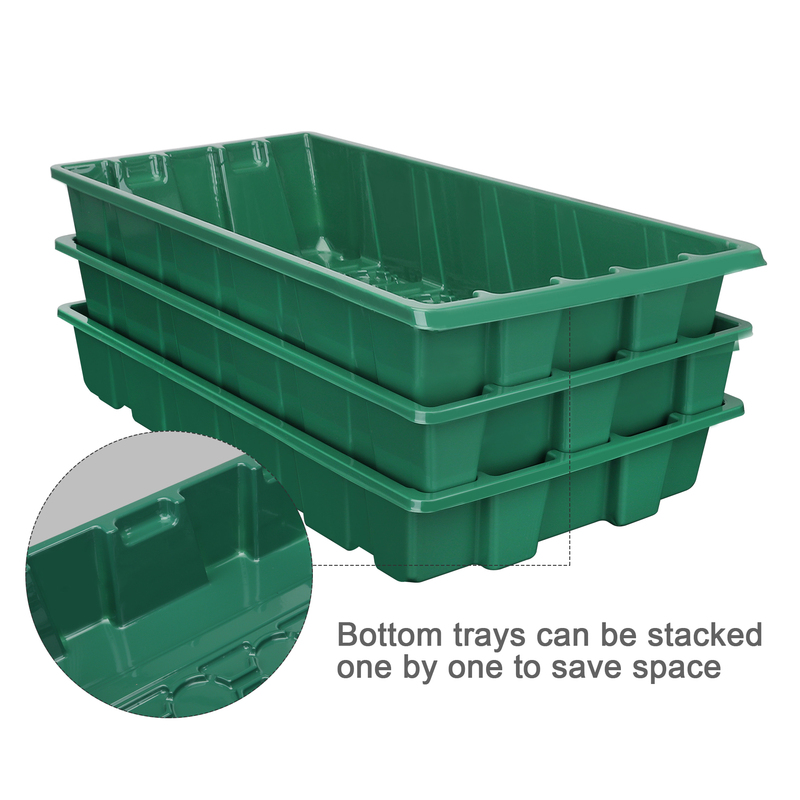 3 Pcs Seed Starter Trays, 40-Cell Plant Propagator with Humidity Dome, Greenhouse Seedling Growing Tray