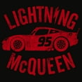 thumbnail image 2 of Men's Disney / Pixar Cars Lightning McQueen Vintage Tee Color: Black Size: M, 2 of 4
