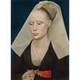 thumbnail image 3 of van der Weyden, Rogier 19x24 Black Modern Framed Museum Art Print Titled - Portrait of a Lady, 3 of 5