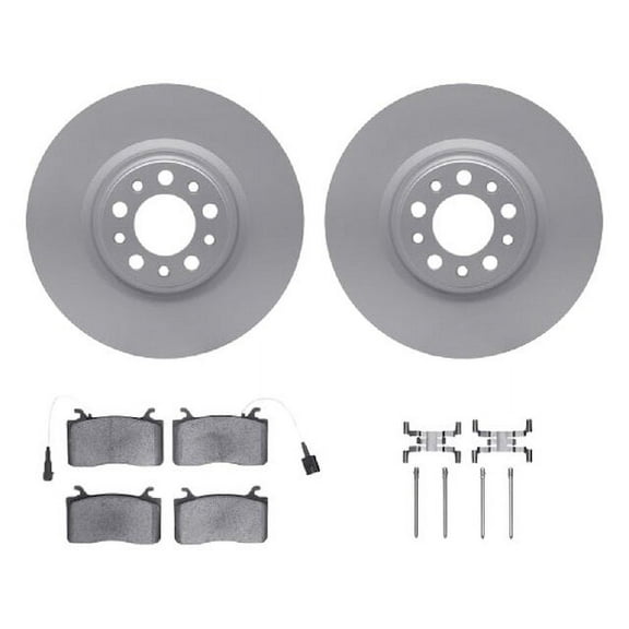 Front Brake Pad and Rotor Kit - Compatible with 2017 - 2024 Alfa Romeo Giulia 2018 2019 2020 2021 2022 2023