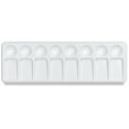 thumbnail image 2 of Jack Richeson Plastic Slant Palette, 4 X 12 in, 8 Wells, White, 2 of 2