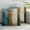 thumbnail image 3 of COMIO  Retro Throw Pillow Covers，Brown Decorative Throw Pillow Cases Modern Geometry Art Decorative Cushion Cover for Bedroom Bed Outdoor Couch Sofa, 3 of 5